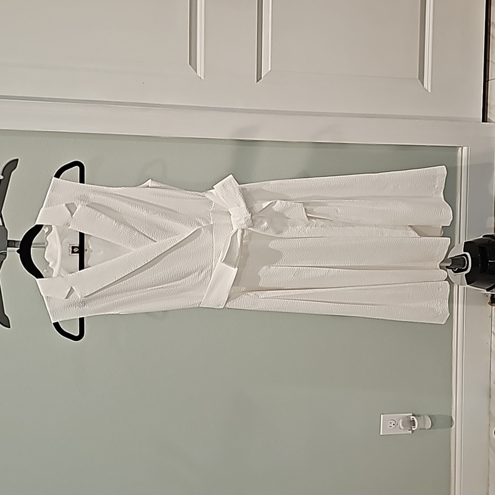 White (Textured) Dress - image 3